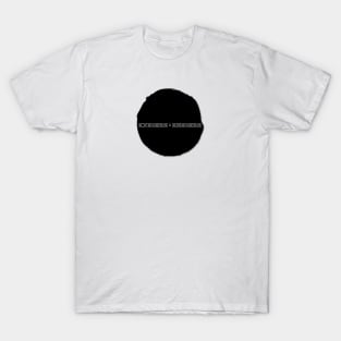 Exegesis vs Eisegesis black blob design T-Shirt